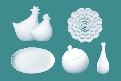 Aus unserem Sortiment Keramik Rohlinge große Einzelstücke zum Bemalen