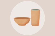 Stilisiertes Keramik Rohlinge als Symbol für Keramik auswählen